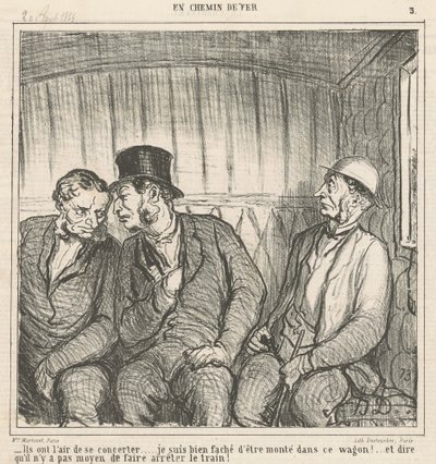 Úgy tűnik, hogy együtt dolgoznak... alkotó: Honoré Daumier