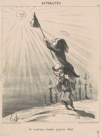 Napsütésig szeretnének oltani alkotó: Honoré Daumier