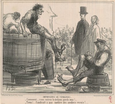 Szüreti benyomások alkotó: Honoré Daumier