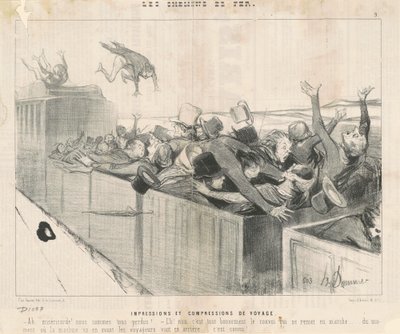 Utazási nyomatok és tömörítések alkotó: Honoré Daumier