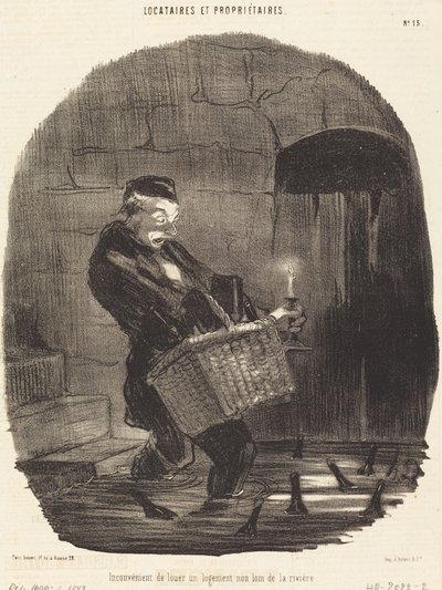 A bérlés hátránya... nem messze a folyótól alkotó: Honoré Daumier