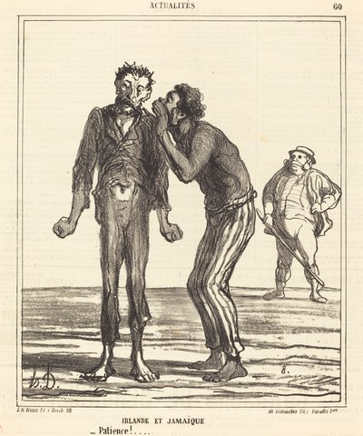 Írország és Jamaica – Türelem!... alkotó: Honoré Daumier
