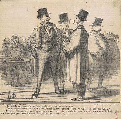 Vettem egy hordó bort... alkotó: Honoré Daumier