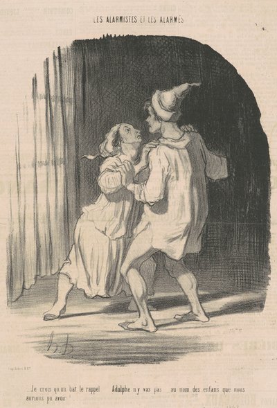 Azt hiszem, túlszárnyaljuk a visszahívást... alkotó: Honoré Daumier