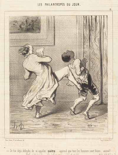 Már megtiltottam, hogy mesternek szólíts... alkotó: Honoré Daumier