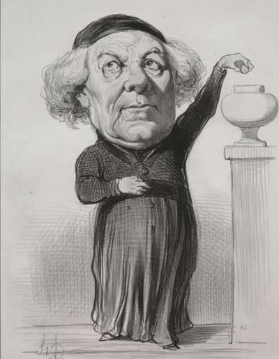 Jean Jacques Fayet, Orléans püspöke, 1849. alkotó: Honoré Daumier
