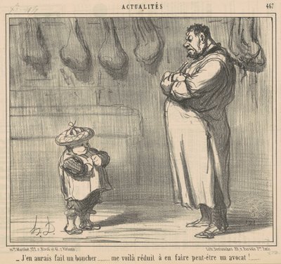 Csináltam volna egy hentest... alkotó: Honoré Daumier