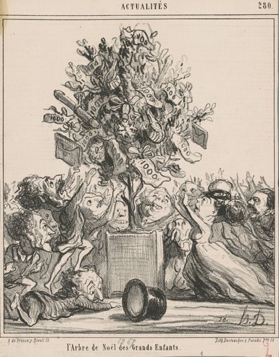 A nagy gyerekek karácsonyfája alkotó: Honoré Daumier