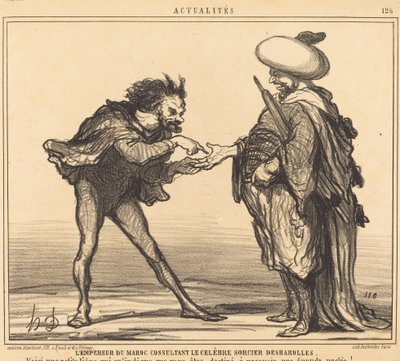 A marokkói császár tanácsot ad... Desbarolles alkotó: Honoré Daumier