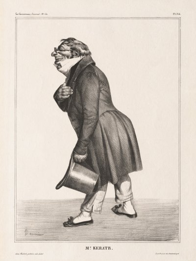 La Caricature, Pl. 314, megye. Keratry, 1833. alkotó: Honoré Daumier