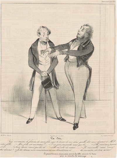 A pont... tudod a szerencse... alkotó: Honoré Daumier