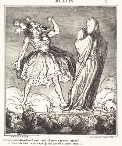 A szakállas nő alkotó: Honoré Daumier