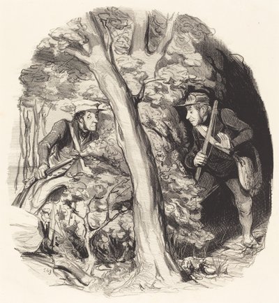 Találkozás az erdőben alkotó: Honoré Daumier