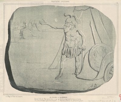 Agamemnon haragja alkotó: Honoré Daumier