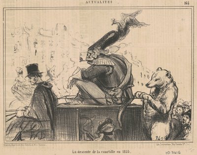A Courtille leszármazása 1855-ben alkotó: Honoré Daumier