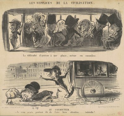 Egy helyre való eljutás nehézsége alkotó: Honoré Daumier
