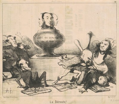 Az az útvonal! alkotó: Honoré Daumier