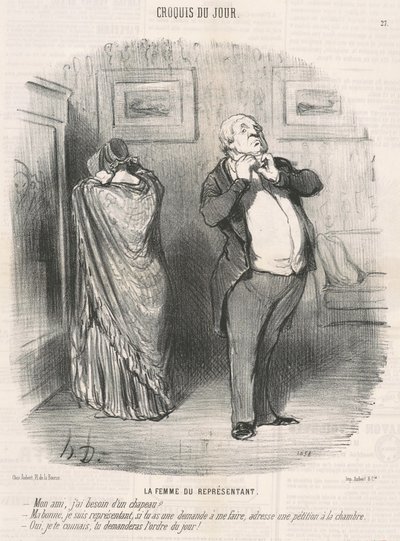 A képviselő felesége alkotó: Honoré Daumier
