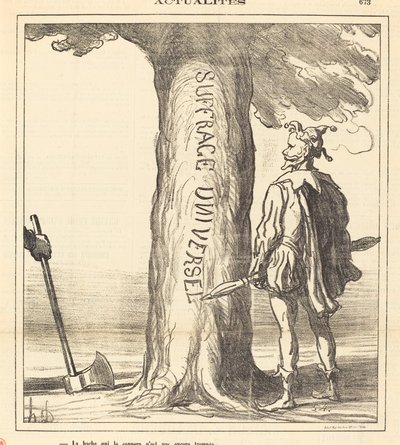 A fejsze, amelyik elvágja, még nincs megedzve alkotó: Honoré Daumier