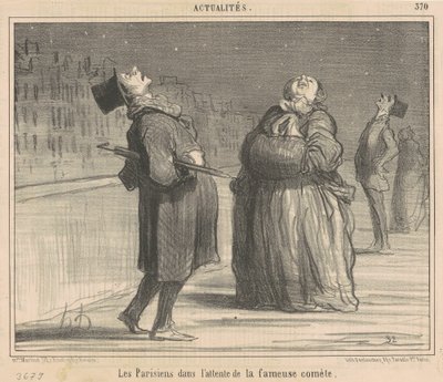 Az üstökösre váró párizsiak alkotó: Honoré Daumier