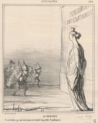 A tanév kezdete alkotó: Honoré Daumier