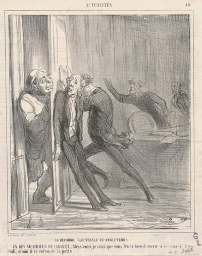 választási reform Angliában alkotó: Honoré Daumier