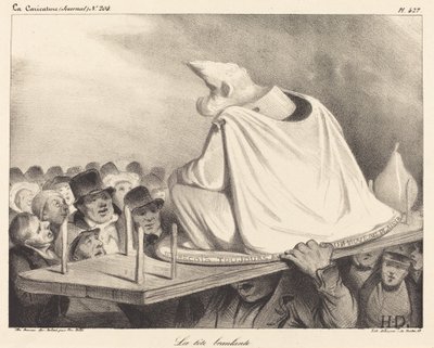 fejét billegetve alkotó: Honoré Daumier