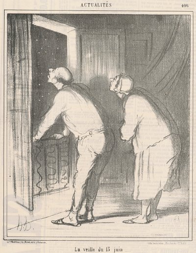 Június 13-a előtti napon alkotó: Honoré Daumier