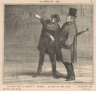 Látod az üstököst? ... Ott fönt ... alkotó: Honoré Daumier