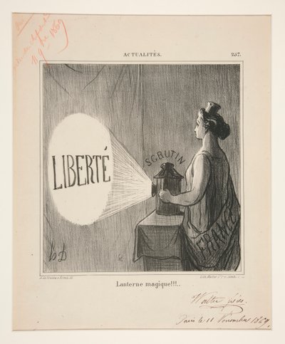 Varázslámpás!!!, #257 a Hírekből alkotó: Honoré Daumier