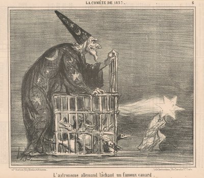A német csillagász elenged egy... Kacsát alkotó: Honoré Daumier