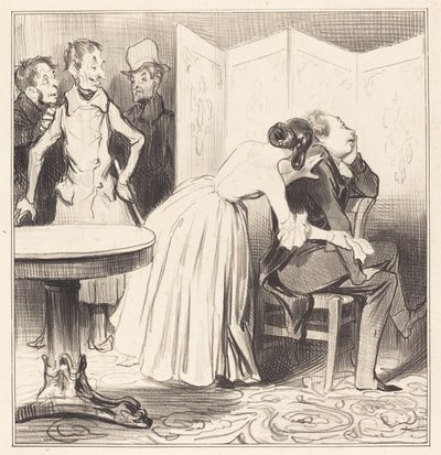 A Chevalier des Adrets a szerető... alkotó: Honoré Daumier