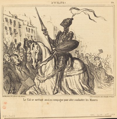 Le Cid is kampányol... alkotó: Honoré Daumier