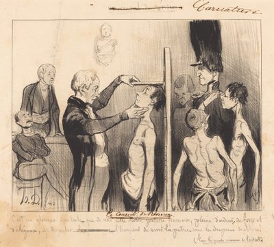 A Felülvizsgáló Testület alkotó: Honoré Daumier