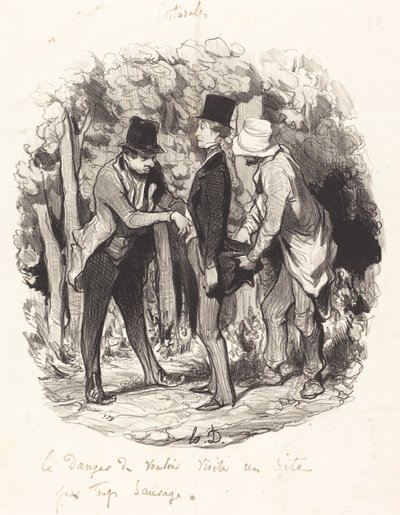 Az a veszély, hogy... túl vad webhelyet látogat meg alkotó: Honoré Daumier