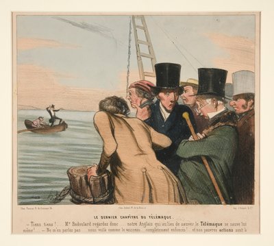 Telemachus utolsó fejezete a La Caricature-ből (Journal) alkotó: Honoré Daumier