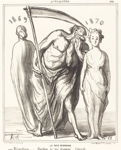 A jelszó: Reakció... Megbocsátás... Szabadság alkotó: Honoré Daumier