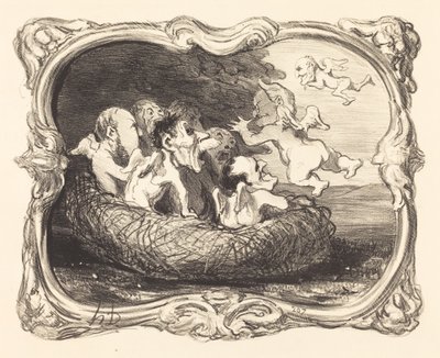 Az elhagyott fészek alkotó: Honoré Daumier