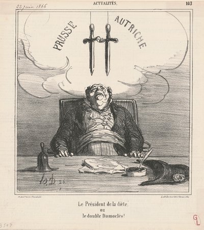 A diéta elnöke alkotó: Honoré Daumier