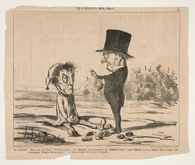 A Tudós – Barátomat, a szőlőt (Vitis Linnaeus.) jelenleg támadják alkotó: Honoré Daumier