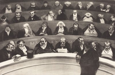A törvényhozó hasa, Honore Daumier, 1834 alkotó: Honoré Daumier