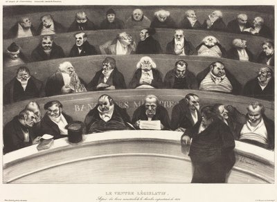 A törvényhozó hasa alkotó: Honoré Daumier