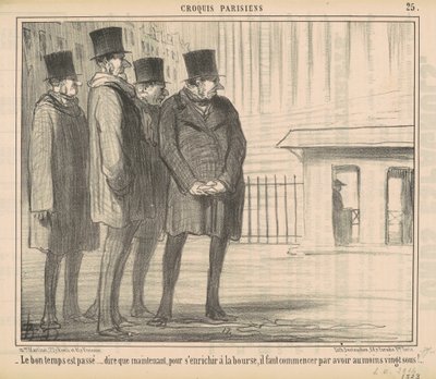 A szép idők elmúltak... alkotó: Honoré Daumier
