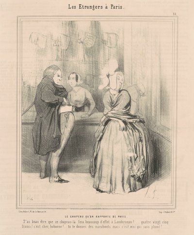 A kalap, amit Párizsból hoztunk alkotó: Honoré Daumier