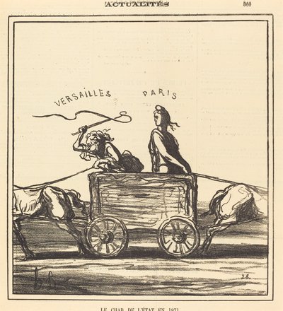 Az állami tank 1871-ben alkotó: Honoré Daumier