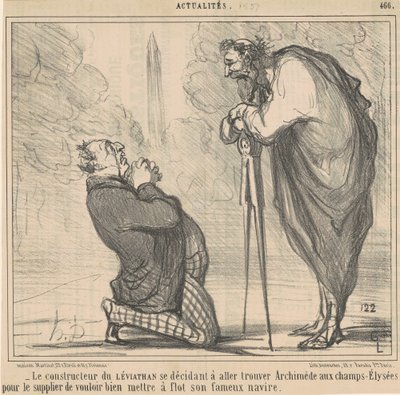 A Leviatán építője úgy döntött... alkotó: Honoré Daumier