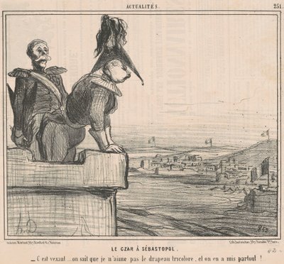 A cár Szevasztopolban alkotó: Honoré Daumier