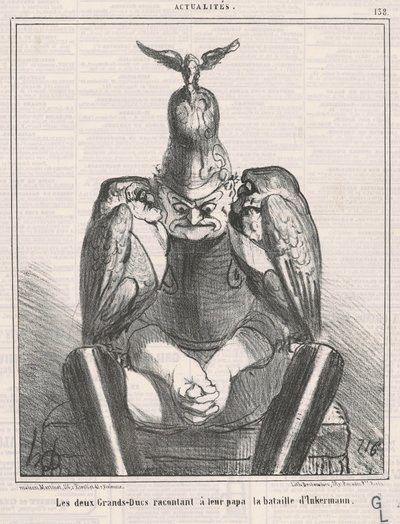 A két nagyherceg elmondja...Inkermannt alkotó: Honoré Daumier