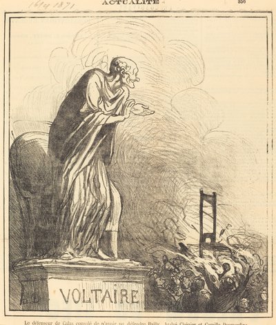 A Calas védője vigasztalta... alkotó: Honoré Daumier