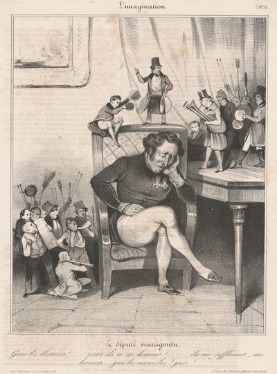 A harcos képviselő alkotó: Honoré Daumier